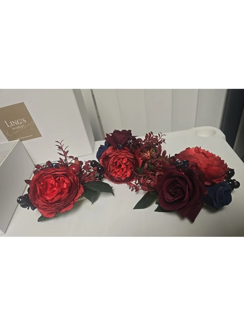 Ling's Moment Artificial Floral Elegant Bouquet Bridal Wedding Arrangements